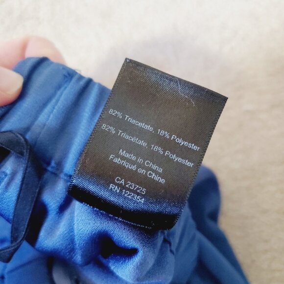 Aritzia Babaton Dexter Japanese Fabric Dress Pants Slacks Marine Blue S - Picture 8 of 10